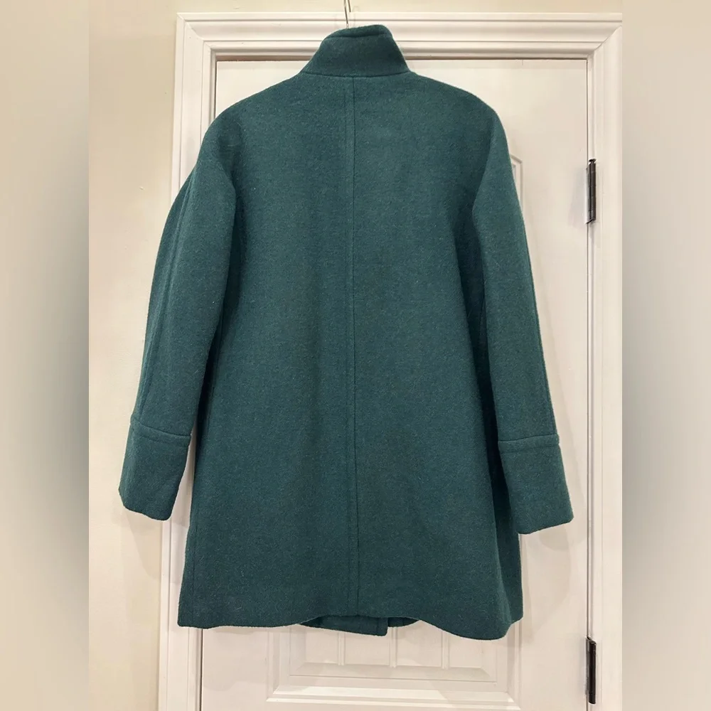 J. Crew NWT Green Wool Blend City Coat Size 8